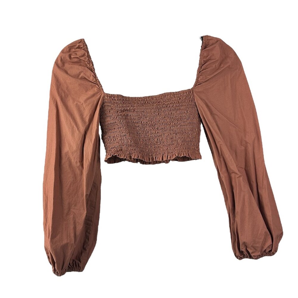 Aritzia Wilfred Pink/Dusty Rose Off the shoulder cropped top, Size XS